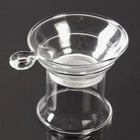 耐热玻璃茶漏茶虑创意玻璃茶具超细过滤网滤茶器功夫茶具配件特价