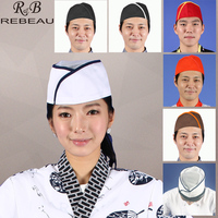 厨师帽厨房饭店日本韩国料理餐厅酒店工作帽网顶透气男女帽子韩版