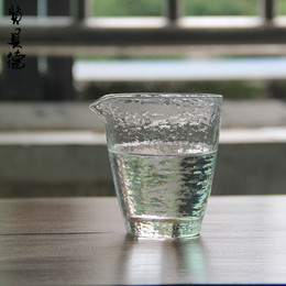 日式玻璃公道杯水波纹公杯加厚耐热分茶器茶公社匀杯日本功夫茶具
