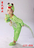 长袖幼儿动物表演服儿童小鳄鱼演出服饰鳄鱼卡通服装鳄鱼造型服