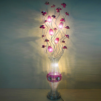 凯品LED卧室落地灯客厅简约创意铝线婚庆花瓶时尚酒店立式灯饰