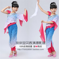 新款儿童风酥雨忆舞蹈服装古典舞舞蹈服装演出服民族秧歌表演服