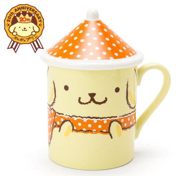 日本Sanrio正品Pompompurin布甸狗 馬克杯陶瓷杯咖啡杯附蓋(冬)