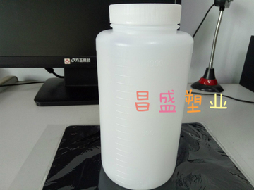 1000g克大口塑料瓶1000ml广口瓶固体瓶PE瓶粉末 液体瓶带内盖1L