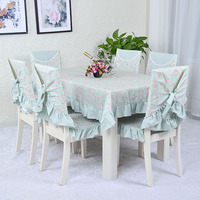 田园餐桌布椅套椅垫套装台布餐桌布长方形正方形圆桌桌布茶几桌布