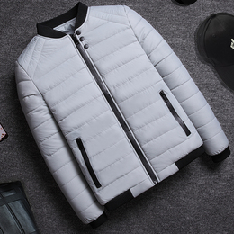 冬季2016新款韩版修身加绒加厚青年休闲外套棉衣夹克衫男士棒球服