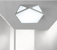 书房灯 吸顶灯led创意个性几何北欧温馨铁艺大气简约现代卧室灯具