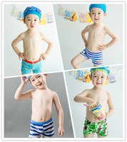 夏季新款幼童小童中童泳裤柔软舒适平角男孩泳裤