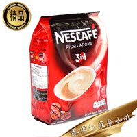 泰国进口雀巢nescafe咖啡3合1红雀巢包邮 30小包492克 清真