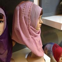 茜拉款时尚纱巾新款穆斯林头巾回族方便盖头亚斯米诺YSS1406