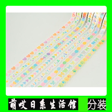 萌哎日本PINE BOOK和纸胶带Deco naminami彩旗 音符 脚印【分装】