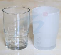 玻璃漱口杯 牙刷杯 情侣漱口杯通用 刷牙杯磨砂透明玻璃 4个包邮