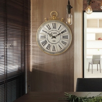 美式乡村怀旧北欧式个性复古仿古卧室餐厅客厅挂表时钟大挂钟