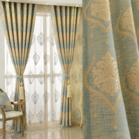 新欧式风格窗帘定做订做成品简约现代双层纱帘遮光卧室客厅百搭窗