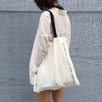【天天特价】日韩帆布袋2016新款简约单肩女包百搭原宿学生手提包