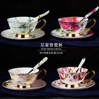 欧式下午茶杯具陶瓷花茶杯咖啡杯套装创意骨瓷咖啡杯碟勺拍送勺子
