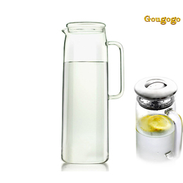 透明耐热高温防爆晾凉盛白开水壶家用冰箱冰水凉茶玻璃冷水壶水杯
