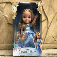 实拍包邮外贸迪士尼公主灰姑娘搪胶亚克力眼睛沙龙娃娃换装玩具女