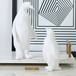 树脂工艺品客厅创意摆件 现代简约家居装饰品摆件摆设企鹅家摆件