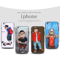 苹果6WC KING个性卡通潮牌男手机壳iphone6s plus硅胶黑边保护套
