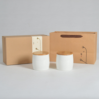 茶叶包装盒绿茶红茶空礼盒通用牛皮纸盒茶叶罐陶瓷储物罐密封定制