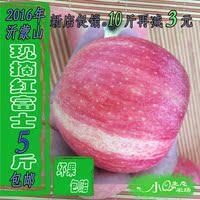 2016年农家新鲜现摘应季水果烟台红富士蒙阴苹果特价促销30斤包邮