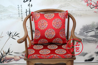 中式明清古典红木家具沙发坐垫椅垫抱枕靠垫靠枕腰枕坐垫绸缎含芯