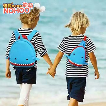 诺狐儿童书包 幼儿园男孩女孩背包3岁-6周岁宝宝超轻潜水料双肩包