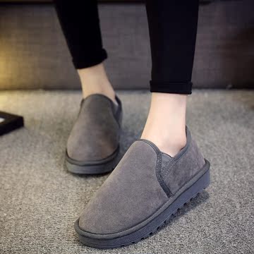 韩版2015冬季棉鞋女学生雪地靴短靴流苏短筒面包鞋防滑加绒女鞋潮