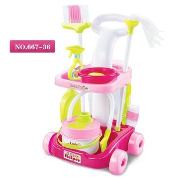 过家家玩具厨房清洁工具打扫卫生玩具手推车幼儿园吸尘器小孩玩具