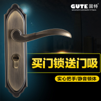 青古铜门锁 固特欧式美式卧室木门室内执手锁 房门锁