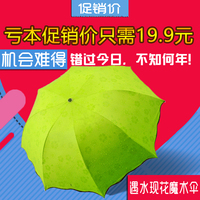 遇水开花创意晴雨伞两用折叠韩国太阳伞防晒防紫外线学生女遮阳伞