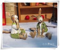 树脂工艺品摆件创意礼品家居装饰情侣兔子复活节装饰品生日礼物