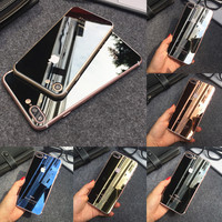 苹果7钢化玻璃膜 iphone7plus电镀全屏镜面前后彩色手机保护膜4.7