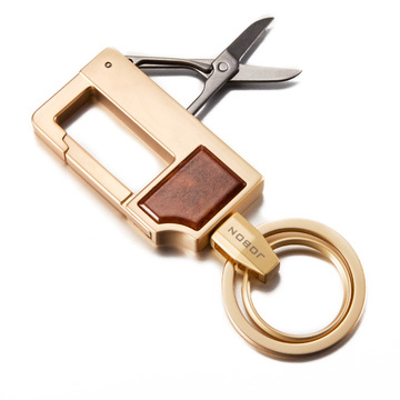 jobon中邦不锈钢汽车钥匙扣男士腰挂高档创意钥匙链挂件金属 礼品