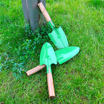 松土工具迷你小铲子庭院花园花铲多功能起苗器家庭园艺挖土铁铲子