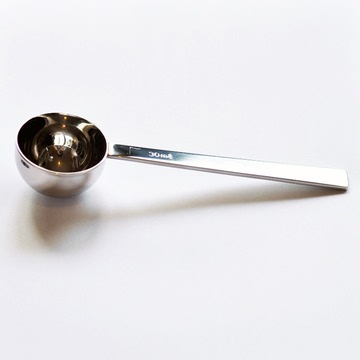 YAMI专业标准咖啡豆粉量勺优质304不锈钢长柄量豆匙满勺10克