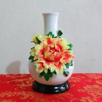 花开富贵牡丹手工作品陶瓷花器花瓶花插现代简约时尚家居摆件新品