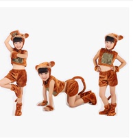 童装小猴子服装金丝猴演出服装幼儿孙悟空表演服儿童卡通动物服装