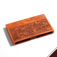 中国风复古男士名片盒红木名片夹创意名片盒花梨木名片盒子