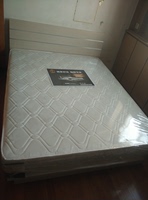新款特价软靠背床头双人床环保板材板式床储物箱式床带抽席梦思床