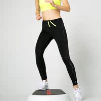 春夏黑色女运动健身紧身裤 速干跑步训练打底弹力修身塑形瑜伽裤