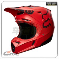 17款美国FOX头盔 V3 Red Moth限量款越野摩托车骑行全盔正品行货