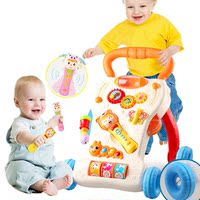 优乐恩学步车1-3岁婴儿早教益智玩具多功能助步车音乐儿歌故事