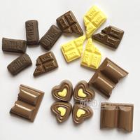桃心巧克力 巧克力块 牛奶巧克力 食玩 diy奶油手机壳材料