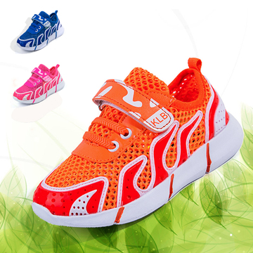 夏季女童网面儿童运动鞋女孩公主单鞋小中大童学生跑步运动旅游鞋