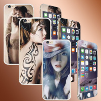 苹果6性感美女钢化膜iPhone6S Plus女纹身背影前后钢化膜全屏