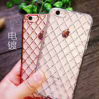 日韩新款iPhone6手机壳苹果6s硅胶透明6plus软壳电镀防摔奢华4.7