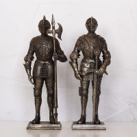 罗马勇士欧式士兵复古创意摆件雕塑艺术品工艺品酒吧会所软装饰品
